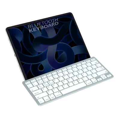 NEUE SCHLANKE DRAHTLOSE BLUETOOTH-TASTATUR FÜR IMAC IPAD ANDROID HANDY TABLET PC UK
