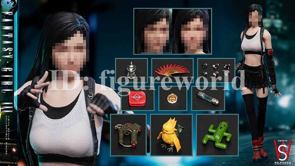 SWTOYS FS068 1/6 Fantasy Girl Accessory Set for Tifa Lockhart 12
