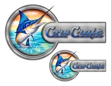 Adesivi di design Core Craft Boat Marlin