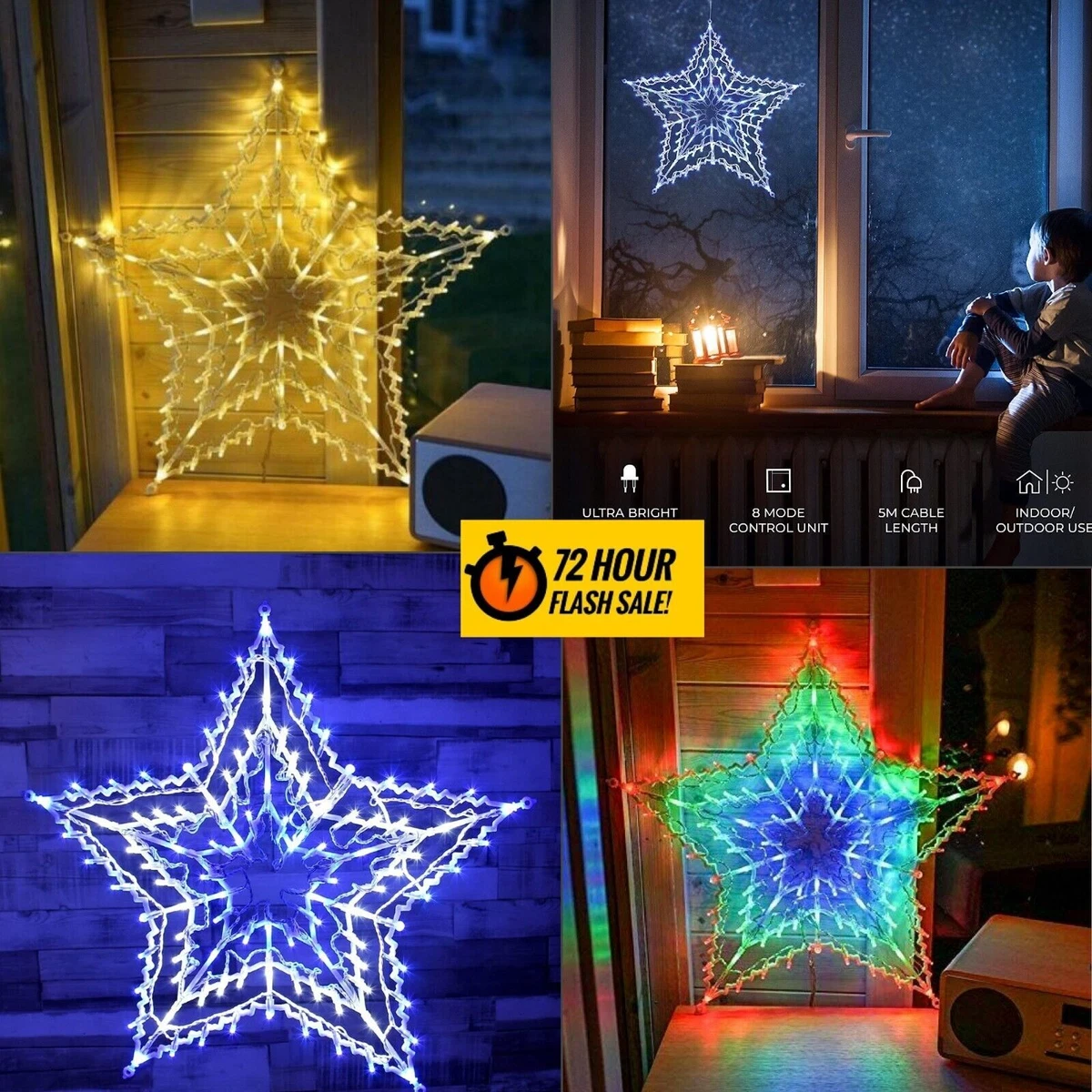 Bright star outdoor lights deals