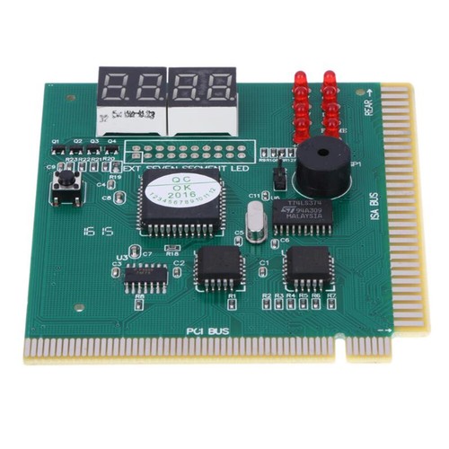 4-Digit LCD Display Diagnostic Card Ribbon Cable Motherboard Tester PCI Card - Photo 2/12