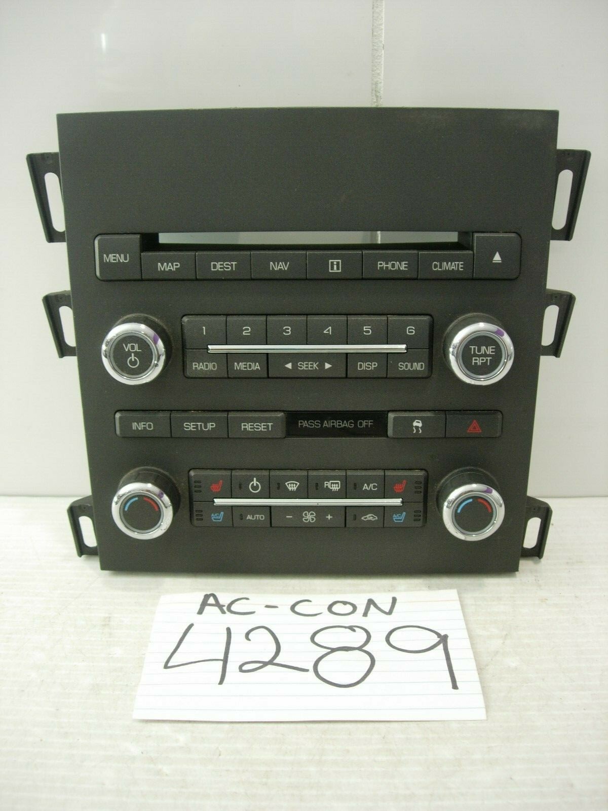 10 Lincoln MKZ Navigation Receiver Radio Disc Player AC Used Stock #4289-AC 