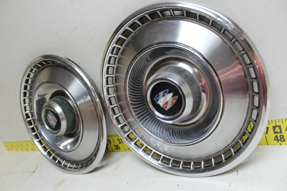 Used OEM GM 15" Hub Caps 1967 Buick Skylark Special LeSabre Sportwagon (4222) - Image 2 of 4