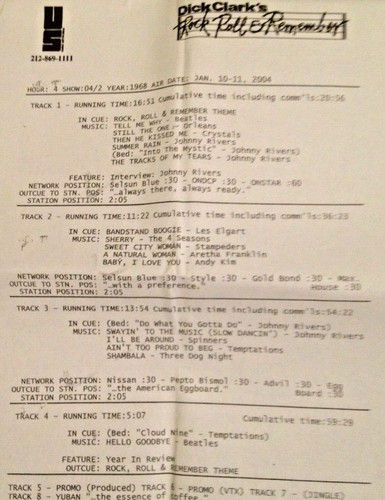 RADIO SHOW: DICK CLARK'S RR&R 1/7/06 JOHNNY RIVERS w/4 INTERVIEWS & 11 HITS;1968 - Picture 5 of 5