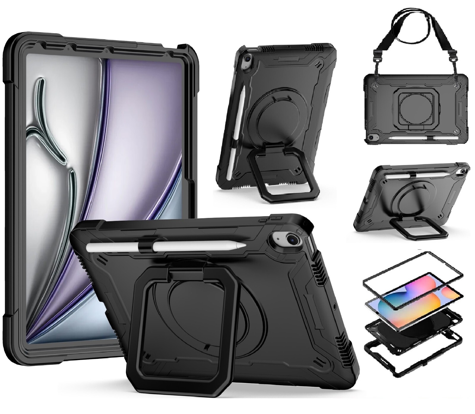 M2 iPad Air 11 Case Compatible with iPad Air 4th 5th Gen 10.9 2020 2022-image