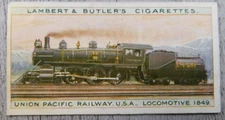 World's Locomotives Union Pacific 19/50 Vintage Imperial Tobacco Co Trading Card