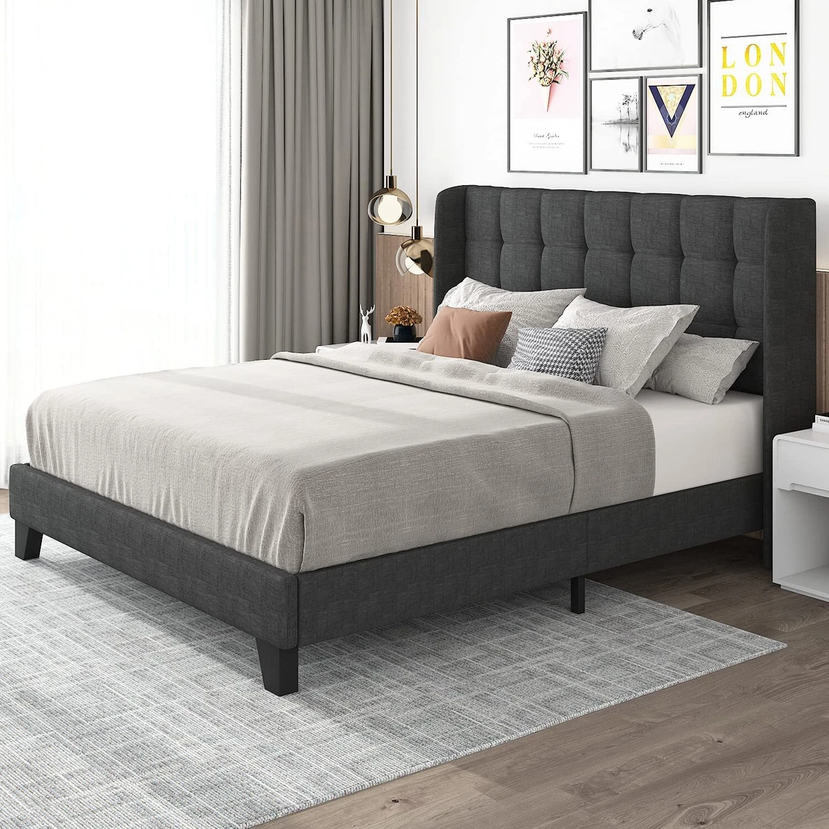 Grey 2024 square headboard
