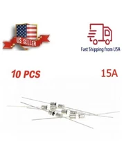 10qt Ceramic Axial Lead Fuse T15A   250V 3.6*10mm Miniature Fuses 15AMP