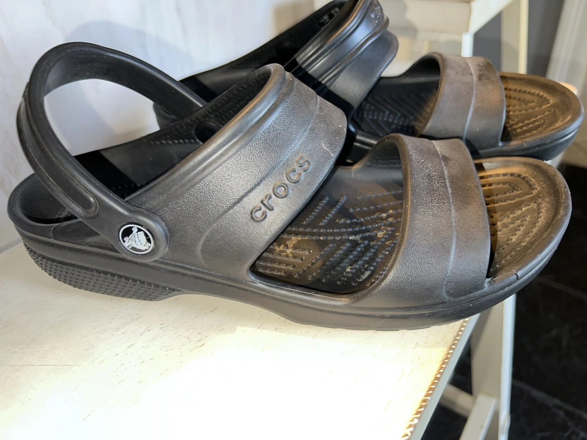 Crocs Unisex Two Strap With A Back Strap Black M10 L12 200445