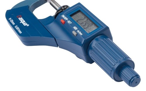 DIGITALES ELEKTRONISCHES AUSSENMIKROMETER 0-25 MM/0-1"" VON DASQUA 4210-2105 CHRONOS - Bild 4 von 6