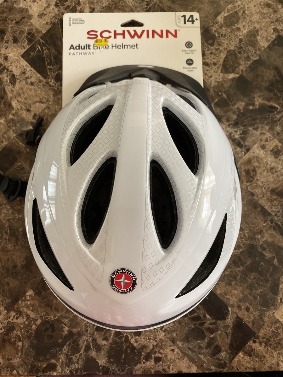 Schwinn Pathway Adult Bicycle Helmet with Removable Visor, ages 14