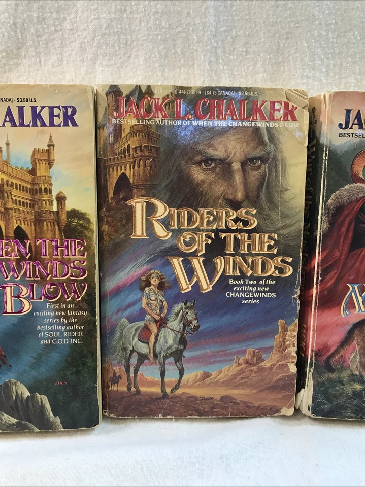 Complete Saga Of The Changewinds By Jack L. Chalker Books Books 1-3 PB Fantasy Foto 3 de 4