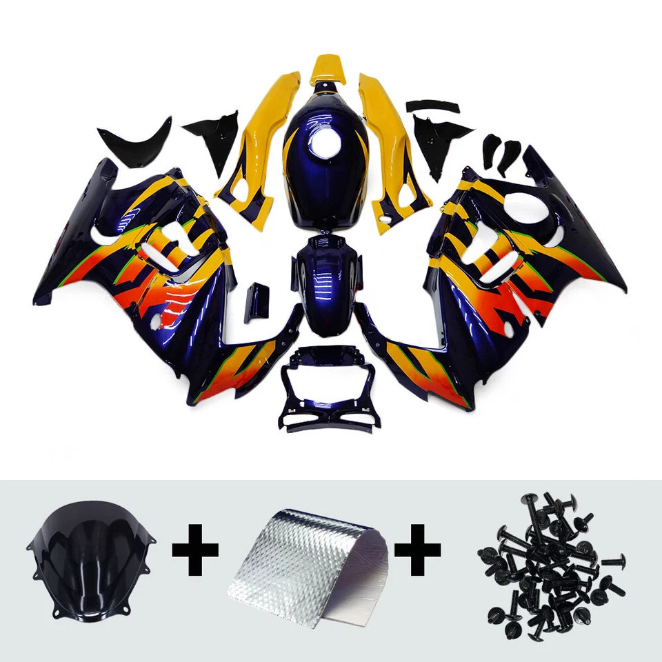 Kit de carenado de plástico ABS para Honda CBR600F3 97 98 F3 1997 1998 carrocería de inyección Foto 3 de 4