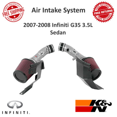 K&N Performance Air Intake System 8.13 HP For 2007-2008 Infiniti G35 3.5L Sedan