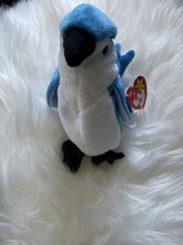 Rocket- Blue Jay TY Beanie baby- RARE with Tag Errors and MINT condition
