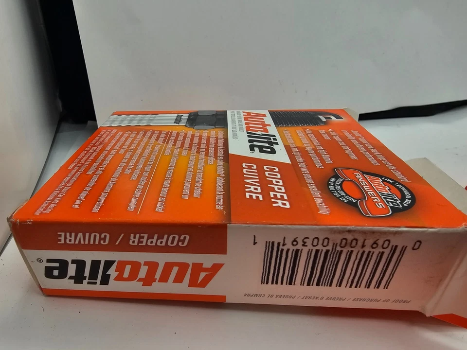 (QTY 4) Медная свеча зажигания Autolite 386 для 1964 Checker Marathon 1965 DKW F11 - Изображение 4 из 4