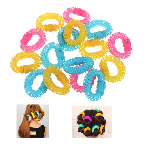 16Pcs Magic Hair Curler Spiral Curls Roller Donuts Curl Hair Styling Tool Ha ZJ - Picture 4 of 12