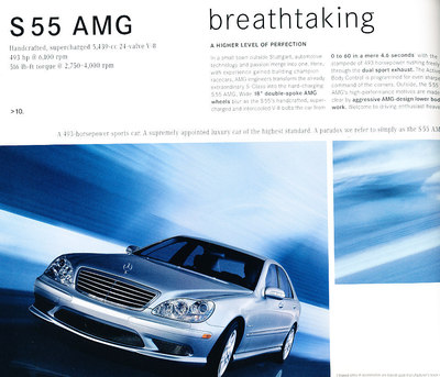 2003 Mercedes Benz S-Class 38-page Sales Brochure Catalog S500