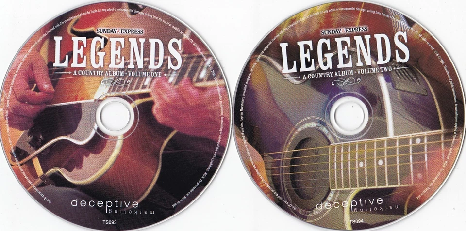 LEGENDS A COUNTRY ALBUM ( SUNDAY EXPRESS Newspaper Double Album ) - Bild 3 von 3