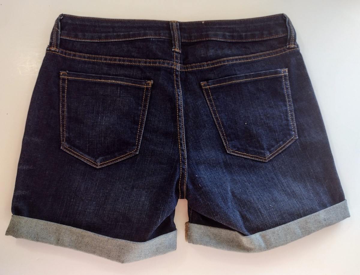 NWT Arizona Shorts Womens 7 Blue Mud Puddle Denim Made in
