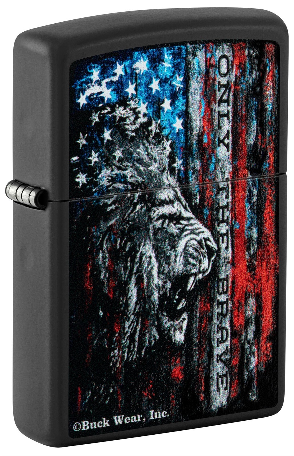 : Lion And Flag, Only The Brave - Black Matte 81501