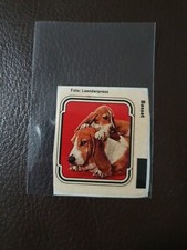 Ferrero Hanuta Sticker Unsere liebsten Freunde 1980 "Basset"