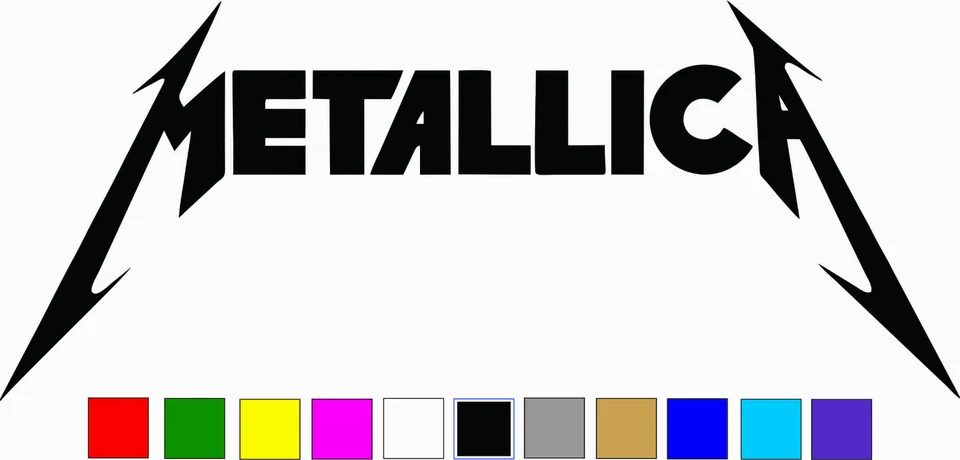 ORACAL METALLICA Logo Vinyl Decal Sticker Die Cut Rock Band