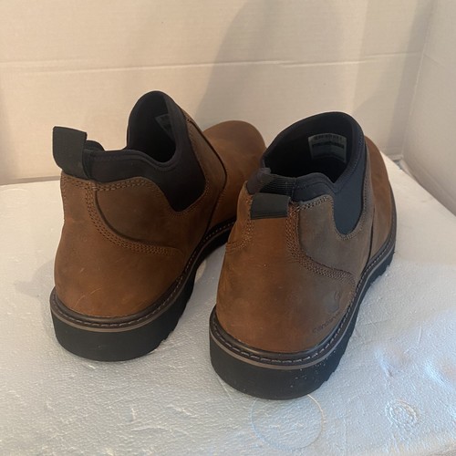 NEW Carhartt Oxford Romeo CMS4190 Men's 14 Wide Brown Waterproof Hard Toe Shoe - Picture 5 of 22