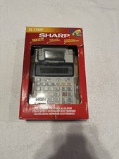 Sharp EL-1750P Printing Calculator - 2 Color - Tax Function 12 Digit Works READ