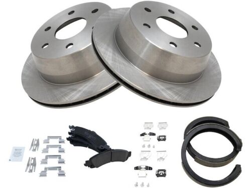 Rear Brake Pad Rotor and Parking Brake Kit For 2002 Chevy Silverado 1500 KJ237YC