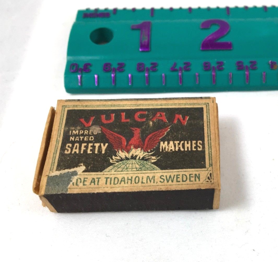 Vintage Vulcan Tidaholm Sweden Safety Match Box eBay