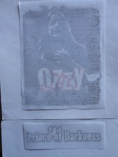 OZZY OSBOURNE - 2 x Vintage Iron On T-Shirt Transfers (Please read description)
