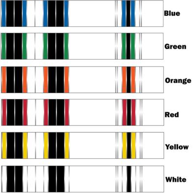 White Water Archery Traditional 9a Crest Arrow Wrap 15 pk Choose Length Width