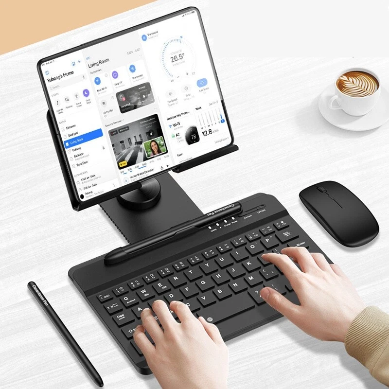 For Samsung Galaxy Z Fold 4 wireless Bluetooth keyboard/mouse/stylus pen/bracket - Image 4 of 4