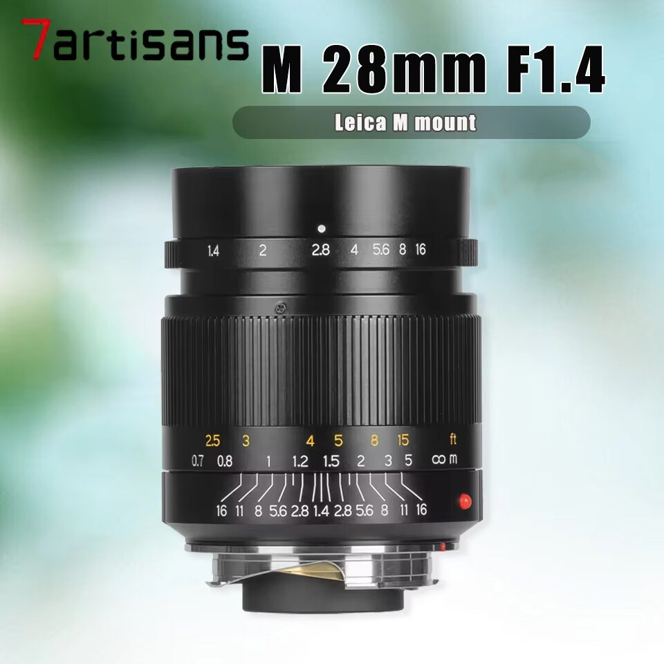 7Artisans 28mm F1.4 Large Aperture Full Frame Prime Lens for Leica