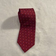 Brooks Brothers 346 Silk Neck Tie Textured Red Made in USA