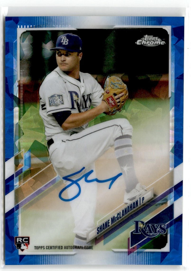 2021 Topps Chrome Sapphire Rookie Autograph Shane McClanahan #RA-SM RC Auto