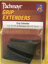PACHMAYR GRIP EXTENDER POLYMER BLACK FOR Smith & Wesson Shield 9mm 2ea.