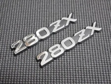NISSAN Genuine OEM 280ZX S130 79-83 Front Side Emblem "280ZX" 63805-P9700 x2 Set