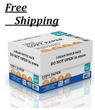 Pen+Gear Copy Paper, 8.5" x 11", 92 Bright, 20 lb., 3 Reams (1,500 Sheets)