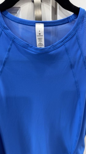 Lululemon Sculpt Tank Size 4 Wild Bluebell Regular Hip Length - Picture 2 of 6