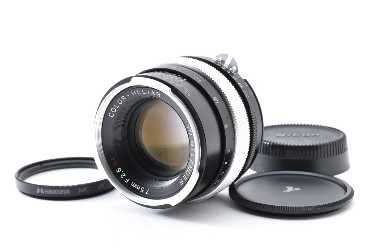 Voigtländer Camera Lenses 75mm Focal f/2.5 Maximum Aperture for