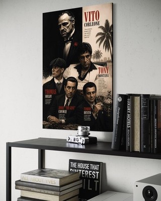 Scarface Leinwand Bild Al Pacino der Pate Shelby Dekoration Wandbild Mafia Filme