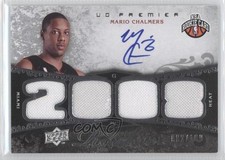2008-09 UD Premier Rookie Materials 62/199 Mario Chalmers #129 Auto 0q0