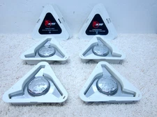 MWS / MORGAN NEW WIRE WHEEL  CHROME 3 BAR SPINNER SCREW ON CENTER CAP SET #3C-5