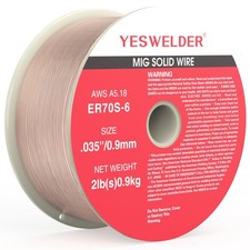 ER70S-6 MIG Wire, Solid Carbon Steel .035-Inch Diameter 2-Pound, High Feedabi...