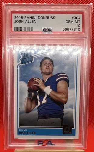 2018 Panini Donruss - Rated Rookie Josh Allen #304 (RC) PSA 10 
