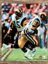 (SSG) Vince Ferragamo Signed 8X10 LA Rams NFL Football Photo - BAS/Beckett COA