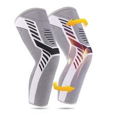Leg Compression Sleeve 1 Pair Long Knee Braces for Women and Men Knee Support...