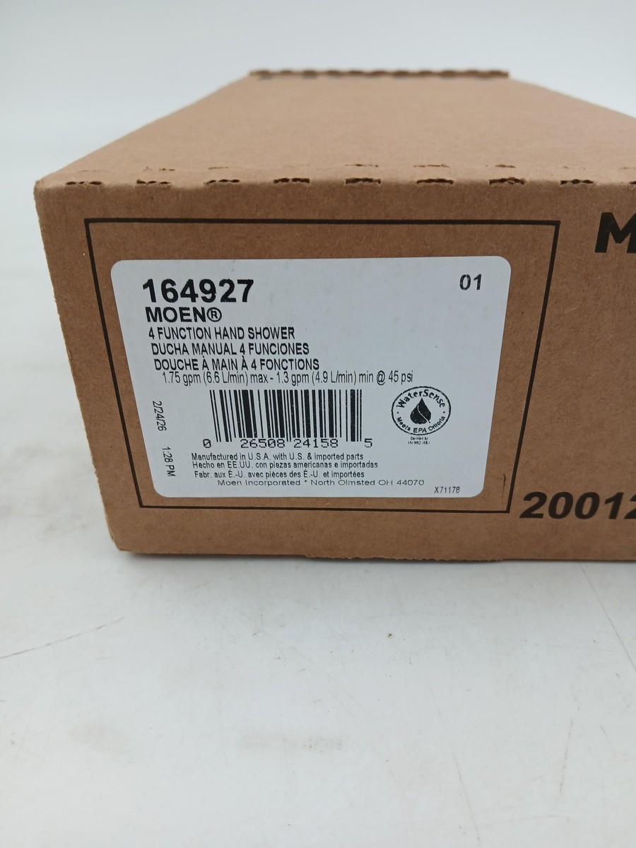 Moen 4 Function Handheld Shower Head 164927 WaterSense USA 1.75